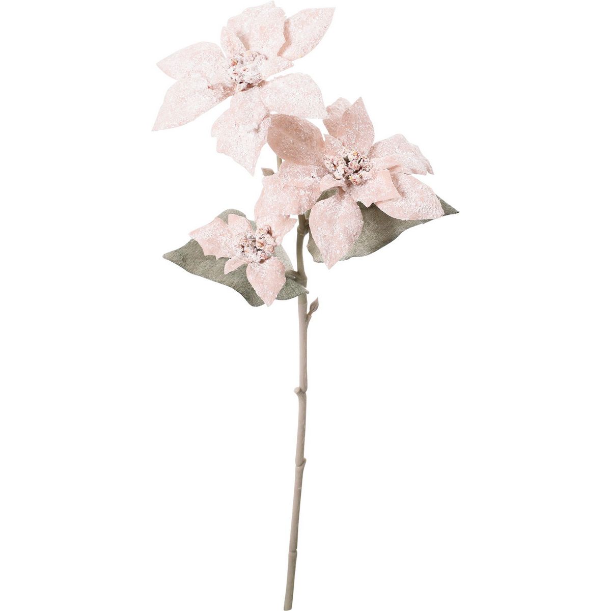 アウトレット◎【造花】YDM/スノーミニポインセチアスプレー ライトピンク/FS-6236L/P