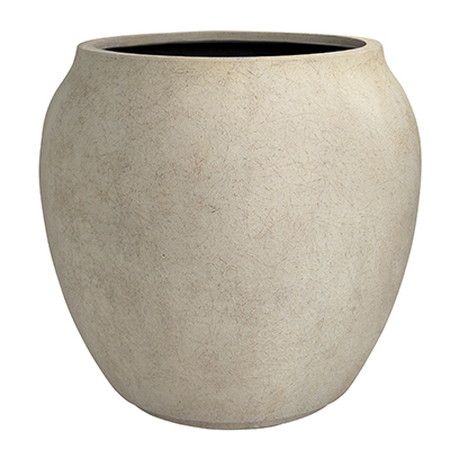 アウトレット◎グリーンポット/ルノ ジャー アンティークホワイト 36cm/EB-RJ3635AW