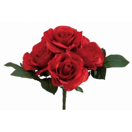 アウトレット◎【造花】ビバ工芸/VE-4204 ラージローズブッシュ RE/VE-4204
