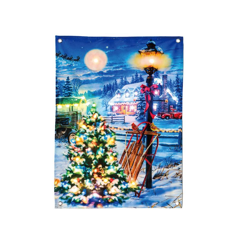 アウトレット◎Benny’s/キャンバスアート街灯(RGB)/XGK-093