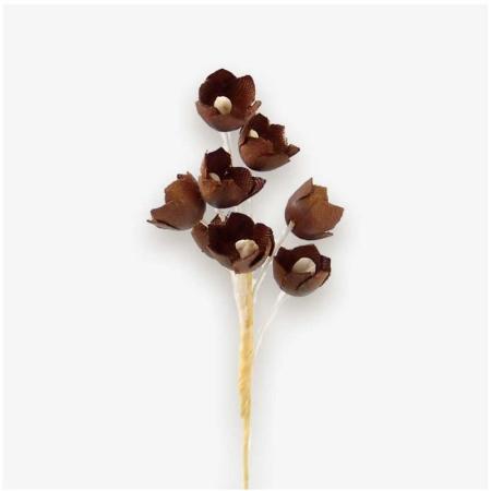 アウトレット◎【造花】サンセイ/FS-14 スズラン #49ブラウン 2本/台紙付 763/701678