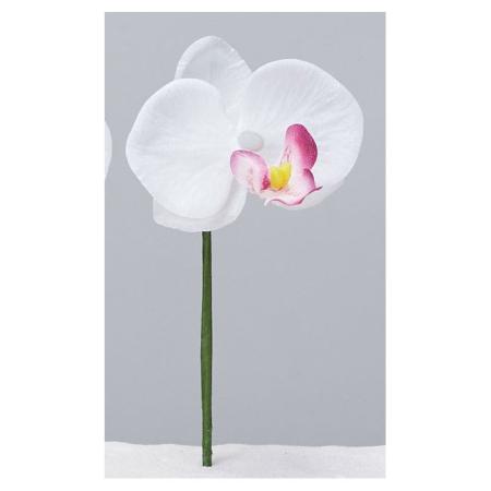 アウトレット◎【造花】アスカ/和紙風コチョウランピック(S) #045W ホワイトオーキッド/A-73413-45W