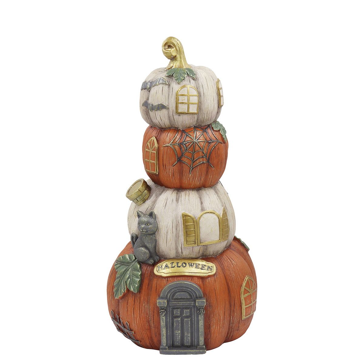 アウトレット◎CARNAC/ハロウィンオーナメント25-Cパンプキンハウス4WH ホワイト/GFBHW19WH