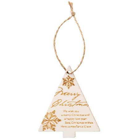 アウトレット◎HEADS/クリスマスウッドタッグ-5/ツリー(10個)/X-T5