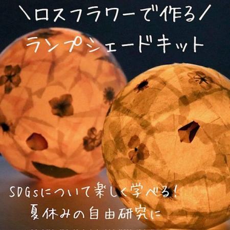 アウトレット◎【ドライ】m flowers/ロスフラワーで作る!わくわく押し花ランプシェードキット