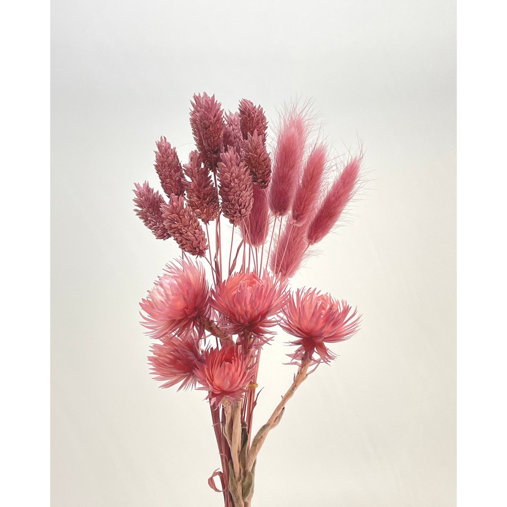 アウトレット◎【ドライ】東花/FMフラワーアソートロング 3種アソート アンティークピンク/80730