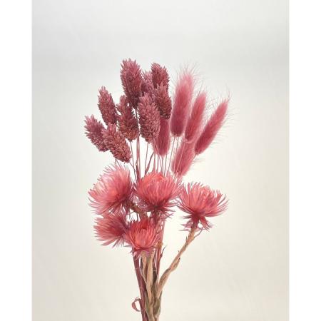 アウトレット◎【ドライ】東花/FMフラワーアソートロング 3種アソート アンティークピンク/80730