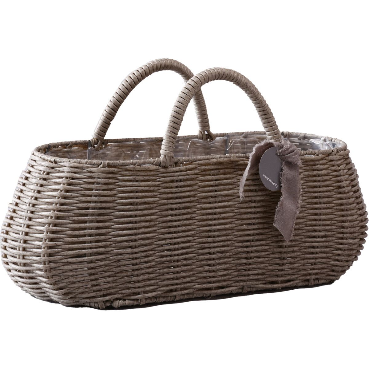 アウトレット◎ミュールミル/ジェミニバスケットオブロンググレイ/CV-010Gy