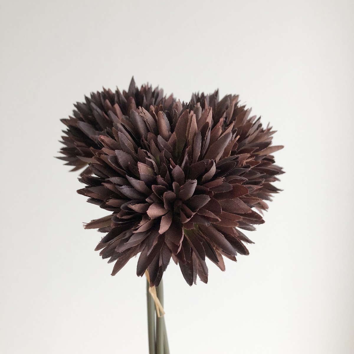 アウトレット◎【造花】アスカ/スパイダーマムバンチ(1束3本) エッグプラント/A-33613-035E