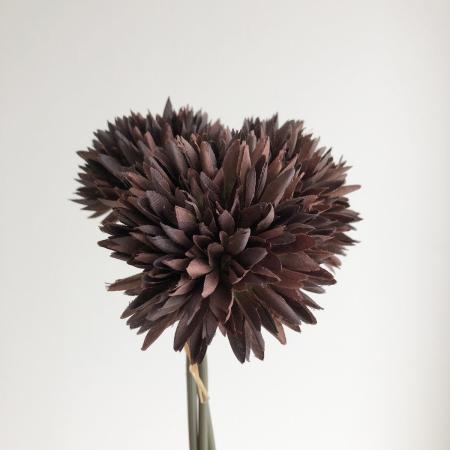 アウトレット◎【造花】アスカ/スパイダーマムバンチ(1束3本) エッグプラント/A-33613-035E