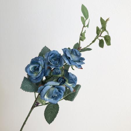 アウトレット◎【造花】アスカ/ローズピック×7 ブルー/A-36112-9