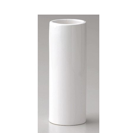 アウトレット◎GREENHOUSE/モノトーンフラワーベース 寸胴 S ホワイト /001-C-W