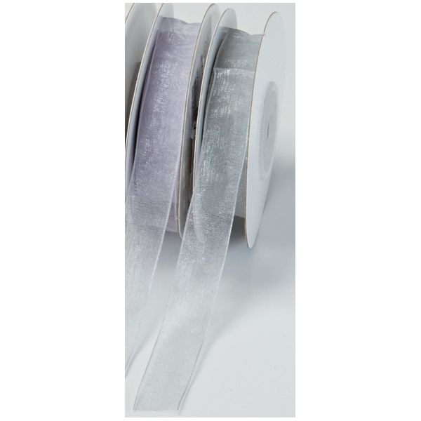 アウトレット◎アスカ/オーガンジーリボン ライトグレイ/A-17093-63L