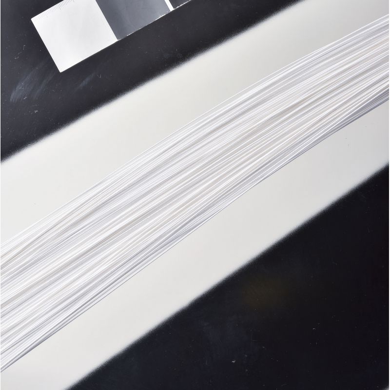 アウトレット◎アスカ/絹巻水引(1袋100本入) ホワイト/A-71302-1