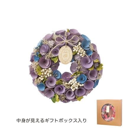 アウトレット◎【ドライ】GREENHOUSE/ワンカラーリース M パープル/5237-B-PU