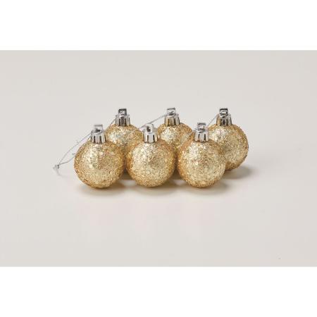 アウトレット◎アスカ/ボールオーナメント(1箱6コ入) ゴールド/AX60842-40