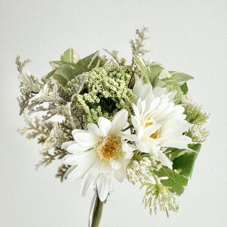 アウトレット◎【造花】YDM/ナチュラルフラワーミックスブーケ ホワイト/FB-2526-W