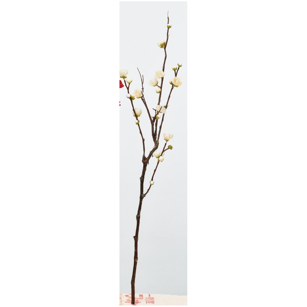 アウトレット◎【造花】アスカ/梅×8 つぼみ×12 #011 クリームホワイト/A-33867-11