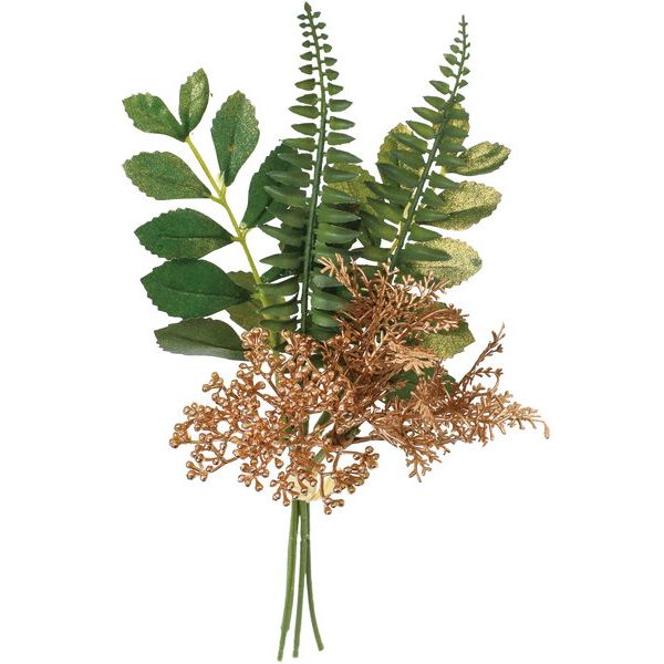 アウトレット◎【造花】YDM/ゴールドブラッシュミックスバンドル グリーン/FS-6221GR