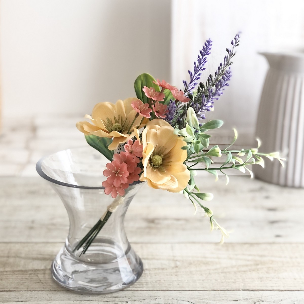 アウトレット◎【造花】MAGIQ東京堂/フォンテアネモネブーケ #4  YEL/BE イエローベージュ/FM001786-004