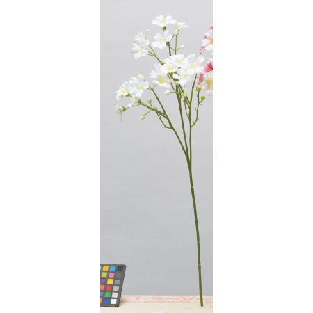 アウトレット◎【造花】アスカ/ミニフラワースプレー×19 つぼみ×14 #001 ホワイト/A-34334-1