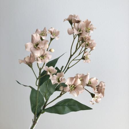 アウトレット◎【造花】アスカ/ブロッサムスプレー×25 つぼみ×8 クリームモーブ/A-31268-55C