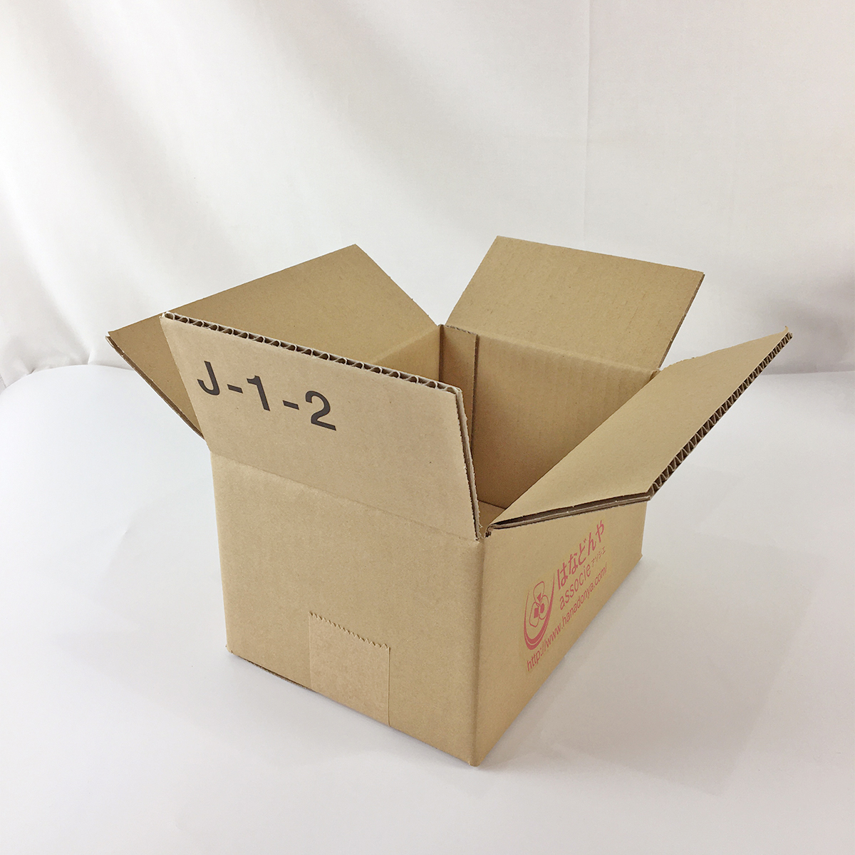アウトレット◎ダンボール箱(ロゴあり) 宅配60サイズ 220x155x123mm/J-2