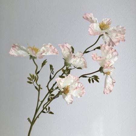 アウトレット◎【造花】アスカ/ワイルドフラワー×5 クリームホワイトピンク/A-34539-11P
