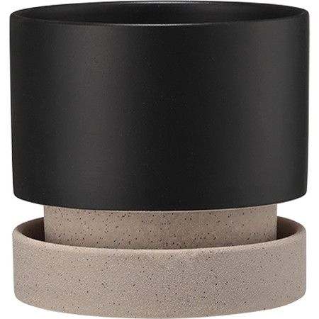 アウトレット◎グリーンポット/パラドック ブラック 18cm/HO-2418BK
