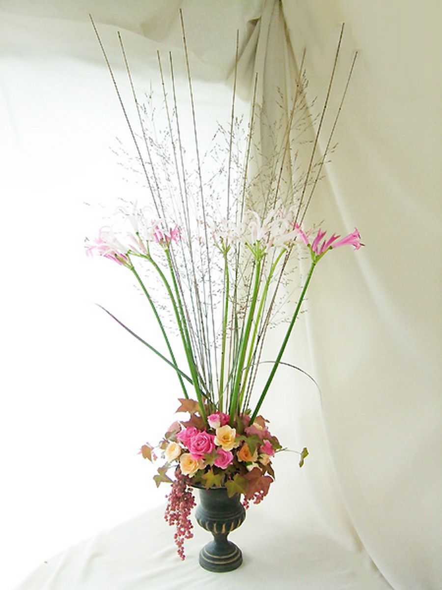 生花 みやび花園のパニカム パープル染め 木金お届けなし 通販 はなどんやアソシエ
