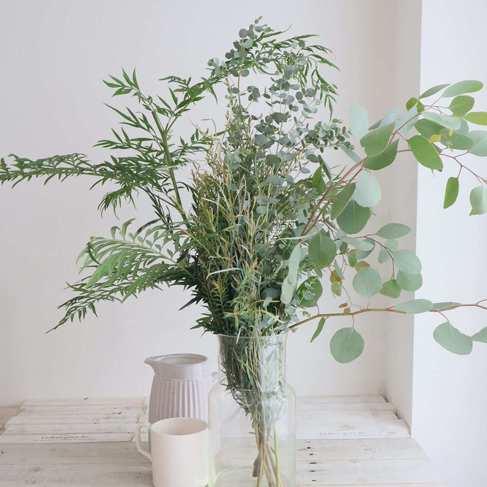 ばなな 生花】日本草花園のネイティブ&グリーンミックス(束単位)【OT】 - 花材