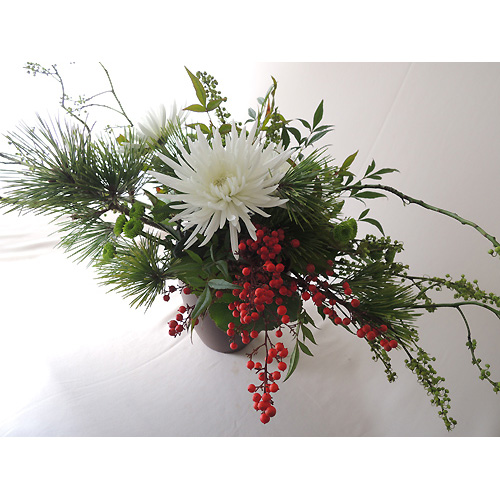 生花・年末先行予約】12/22-23日限定□アナスタシアホワイト:JFDお正月