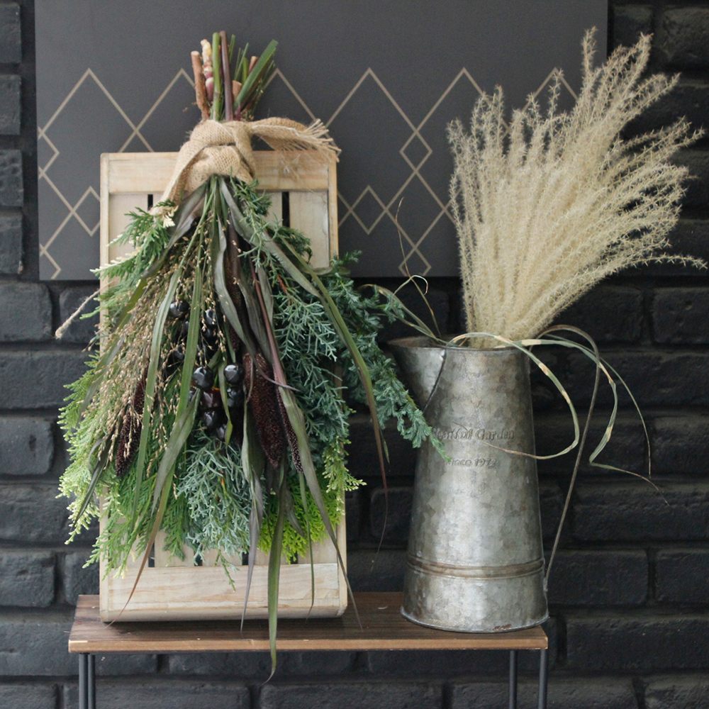 生花】はなどんやキット /コニファーの森林浴スワッグ(秋VER.) - 花材