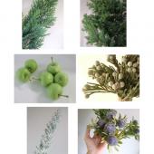 生花】☆通常価格の10%OFF!クリスマスリース材料セット(シルバー