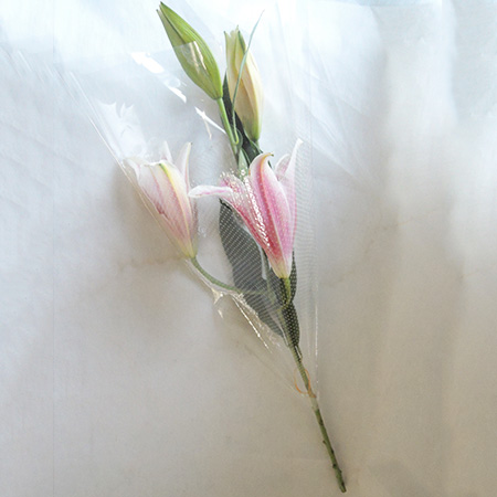 【生花】お彼岸パック花　オリエンタルユリ　ピンク