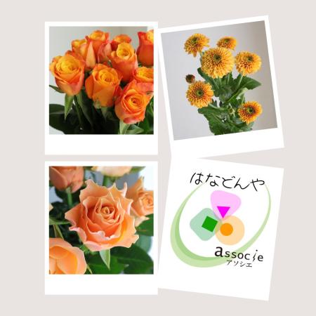 【直前】推しカラーセット(オレンジ)【生花】