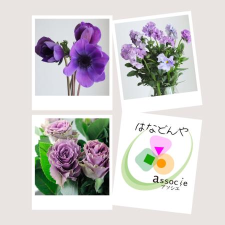 【直前】推しカラーセット(紫)【生花】