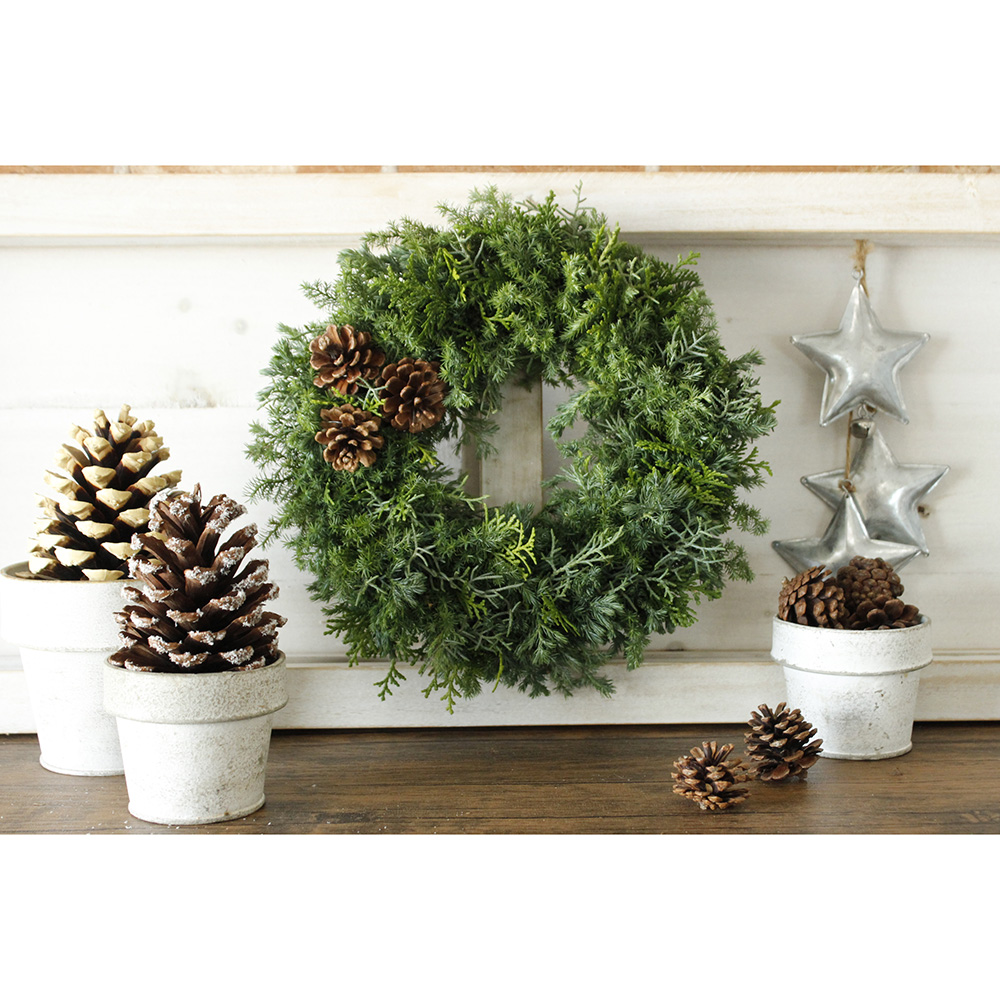 生花 はなどんやキット シンプルコニファーのクリスマスリース 通販 はなどんやアソシエ 生花 はなどんやキット シンプルコニファーのクリスマスリース 通販 はなどんやアソシエ