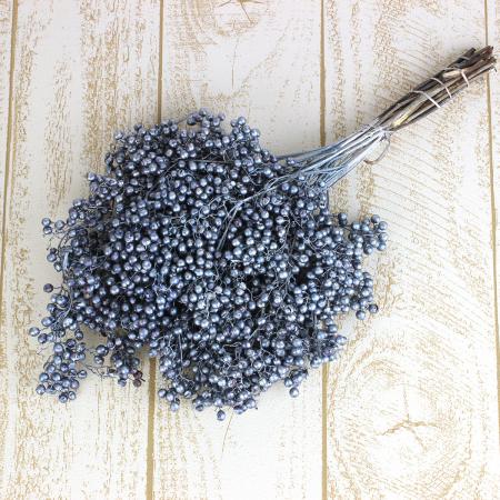 【生花】ペイントペッパーベリー　シャイニーサックスブルー(束)【OR-87】※水浸け不要