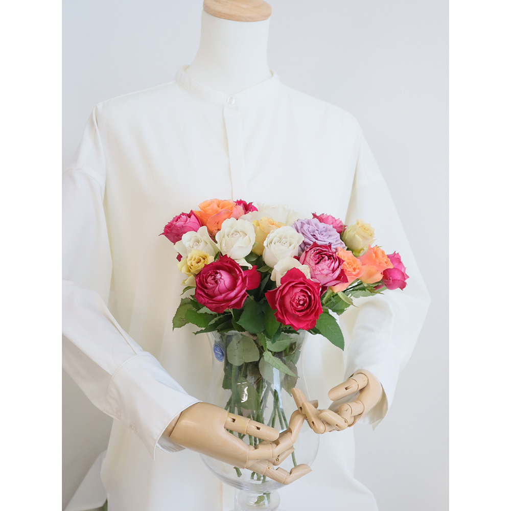 【生花】金田バラ園のバラ　ミックス　30cm 愛知県【OT】