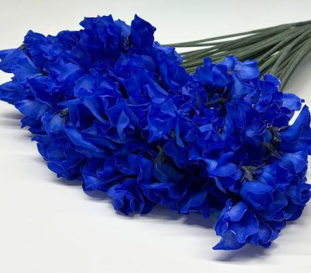 【生花】スイトピー　ロイヤルブルー (濃いめ)(染め)太陽農園【早締切-22】