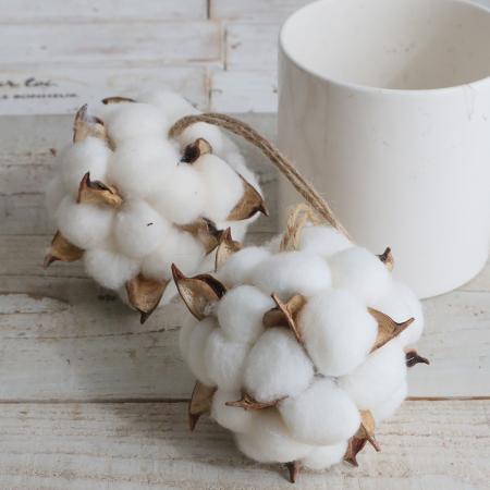 【生花/即納】【ドライ】J・flow/コットンボール(白)8cm ※ドライです　【S2-47】