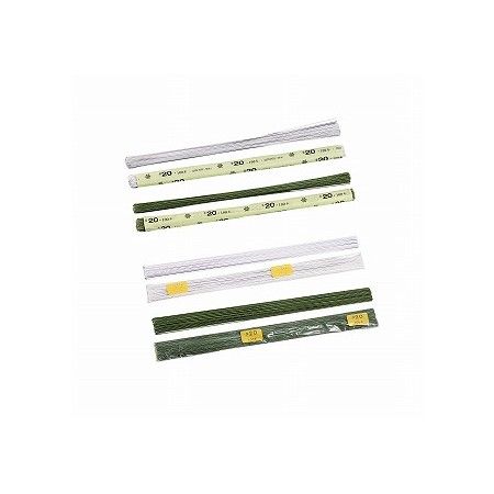 【生花/即納】地巻ワイヤー　#24　S　ホワイト【S2-24】/91-2024-1