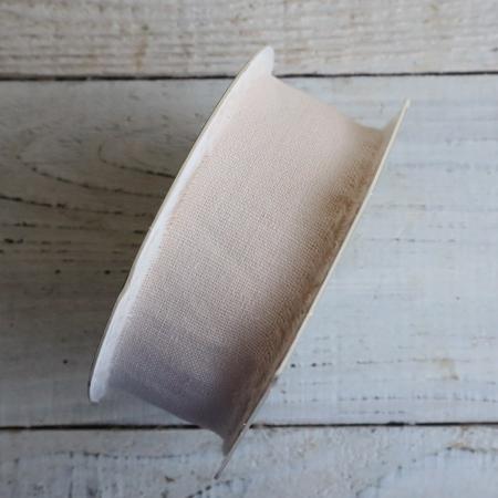 【生花/即納】リボン/フレッジ  オフホワイト 30mm幅x10m 【S3-24】 /36-50100-71