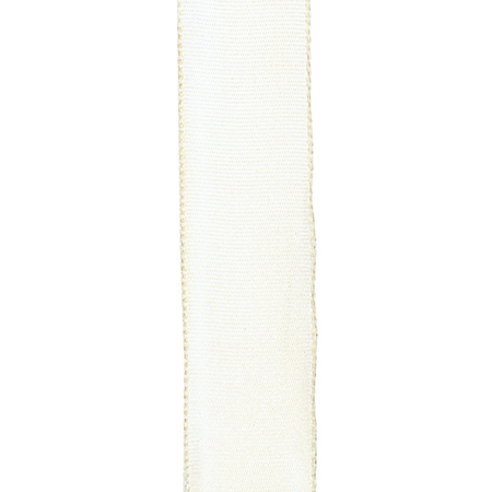 【生花/即納】ワイヤー入りリボン  40mm　オフホワイト ※メートル単位【S2-23】【生花のお買い上げ時のみご注文可】